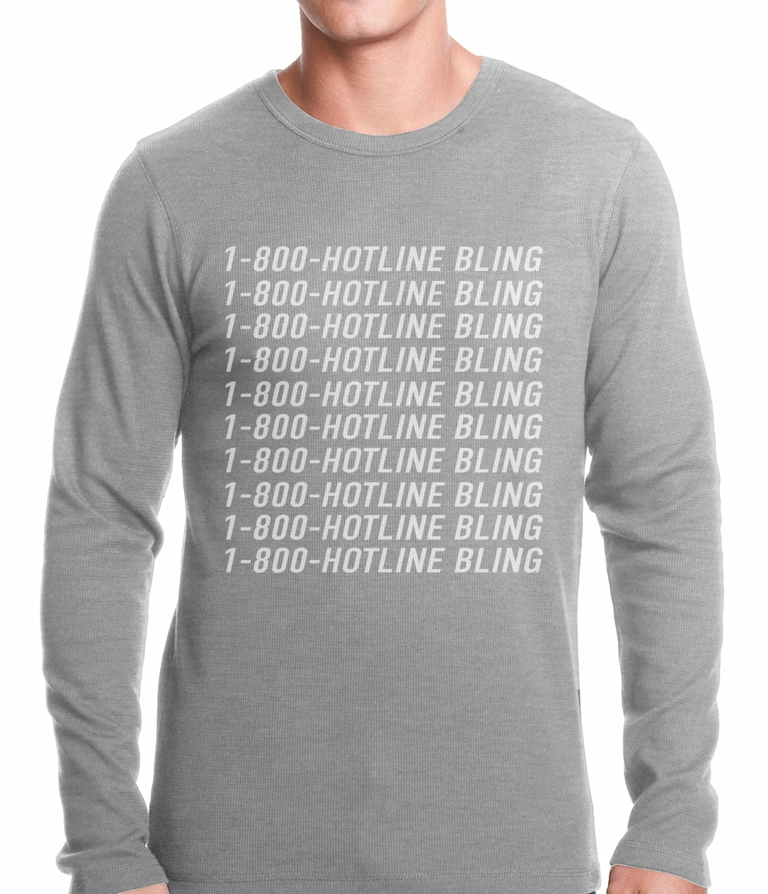 Bewild Hip-Hop Inspired Clothing 1-800-HotlineBling Thermal Shirt 4 Bewild Hip-Hop Inspired Clothing 1-800-HotlineBling Thermal Shirt