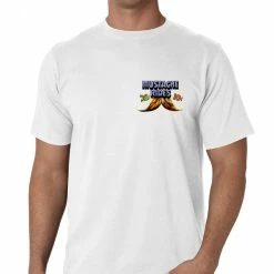 Bewild Cool Funny & Offensive 10 Cent Mustache Rides Men's T-Shirt (Pocket Print)