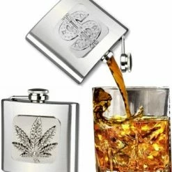 Bewild Flasks 2 Oz Stainless Steel Designer Hip Flask