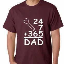 Bewild 24+7+365 = Dad Father's Day Mens T-shirt Positive Reinforcement