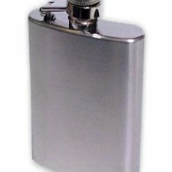 Bewild Flasks 3 1/2 Oz. Polished Stainless Steel Hip Flask
