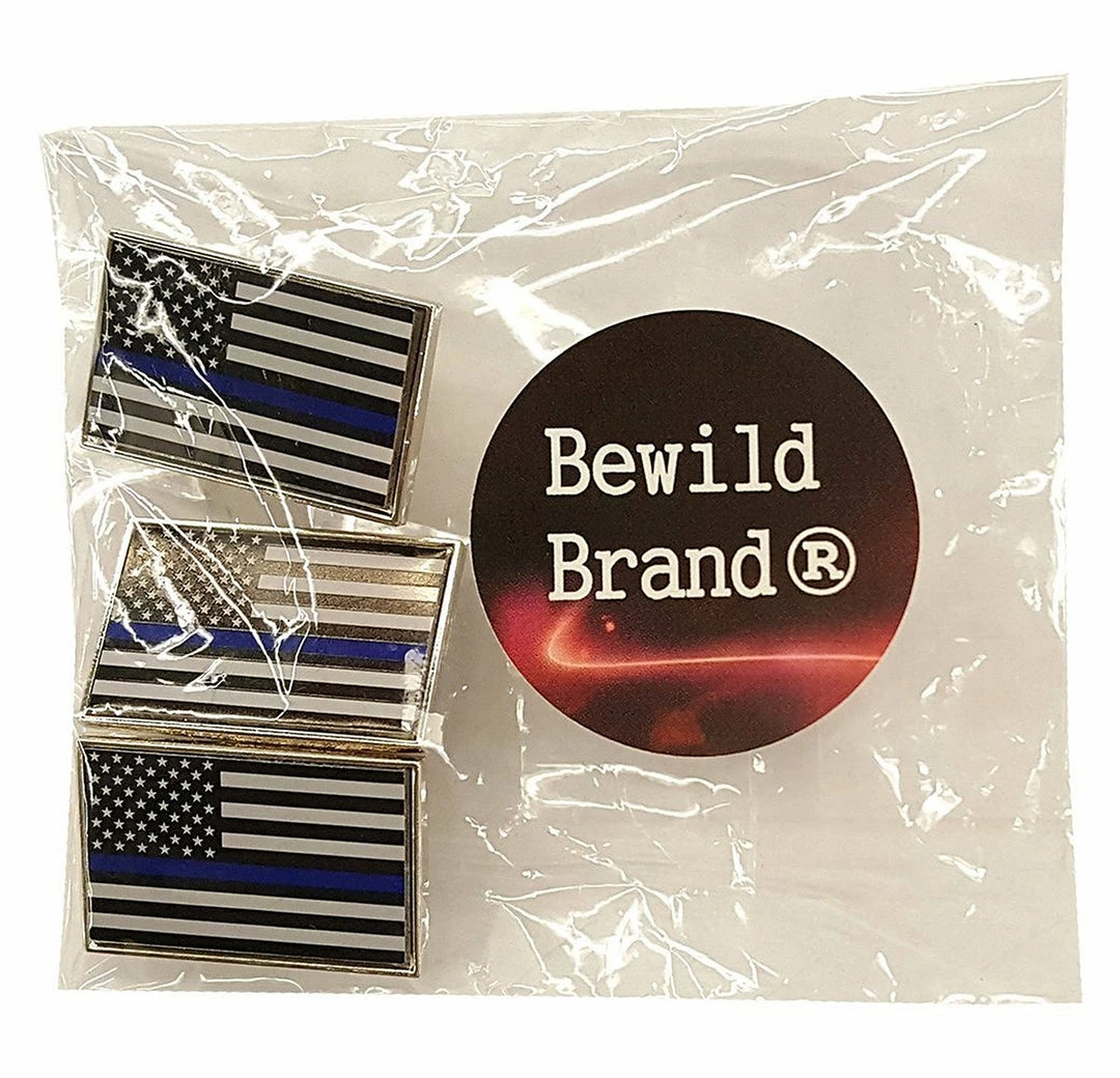 Bewild 3 Pack Of Thin Blue Line American Flag Police Support Lapel Pins 7 Bewild 3 Pack Of Thin Blue Line American Flag Police Support Lapel Pins