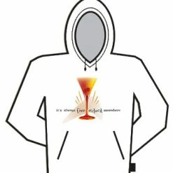 Bewild Cool Funny & Offensive 5 O'clock Somewhere Cosmopolitan Hoodie