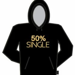 Bewild Cool Funny & Offensive 50% Single Hoodie