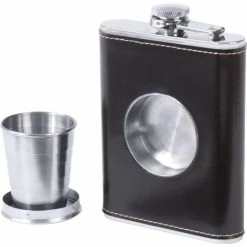 Bewild 6.8oz Stainless Steel Flask With Built-In Cup Flasks