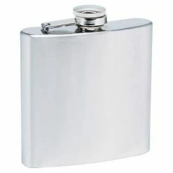 Bewild 6 Oz. Brushed Stainless Steel Hip Flask