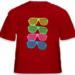 Bewild 80's Style Sunglasses Black Light Responsive T-Shirt 16 Bewild 80's Style Sunglasses Black Light Responsive T-Shirt