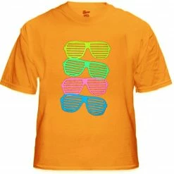 Bewild 80's Style Sunglasses Black Light Responsive T-Shirt 19 Bewild 80's Style Sunglasses Black Light Responsive T-Shirt