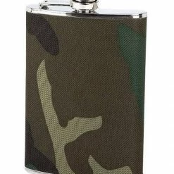 Bewild 8oz Stainless Steel Flask With Camo Wrap Flasks