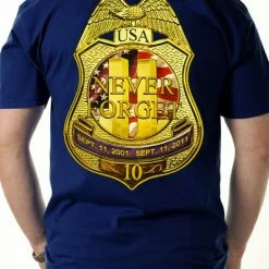 Bewild 9/11 10th Anniversary NYPD Memorial T-Shirt Positive Reinforcement