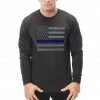Bewild Say It Loud Police Thin Blue Line American Flag - Support Police Department Horizontal Thermal
