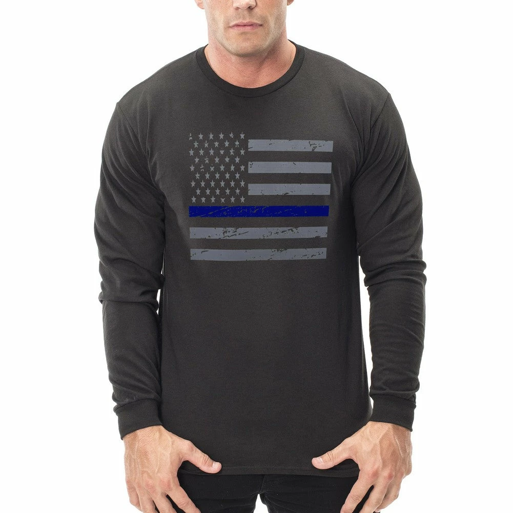 Bewild Say It Loud Police Thin Blue Line American Flag - Support Police Department Horizontal Thermal 3 Bewild Say It Loud Police Thin Blue Line American Flag - Support Police Department Horizontal Thermal