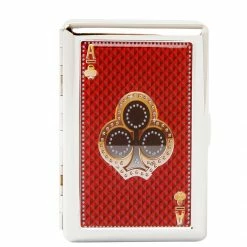 Bewild Aces Playing Cards Cigarette Case For Regular Size And 100's