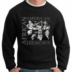 Bewild African American Hero Icons Crewneck Nationality & Ethnic
