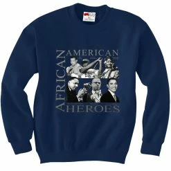Bewild African American Hero Icons Crewneck Nationality & Ethnic
