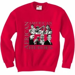 Bewild African American Hero Icons Crewneck Nationality & Ethnic
