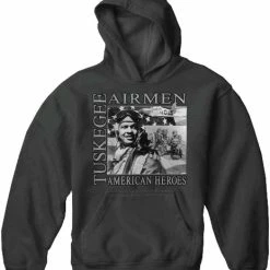 Bewild African American Heroes - Tuskegee Airmen Adult Hoodie Nationality & Ethnic