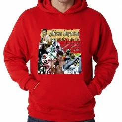 Bewild Nationality & Ethnic African American Sports Heroes Adult Hoodie