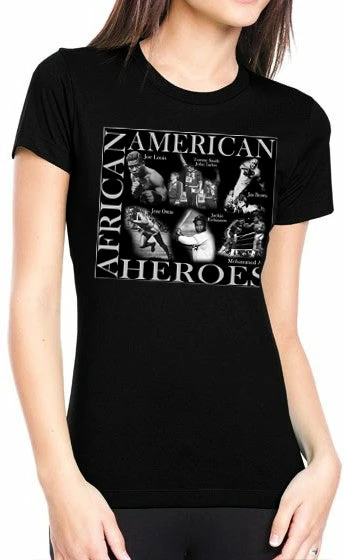 Bewild Nationality & Ethnic African American Sports Heroes Girl's T-Shirt 5 Bewild Nationality & Ethnic African American Sports Heroes Girl's T-Shirt