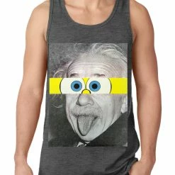 Bewild Cool Funny & Offensive Albert Sponge-stein Tank Top