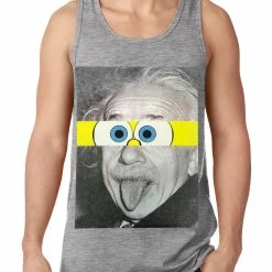 Bewild Cool Funny & Offensive Albert Sponge-stein Tank Top