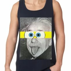 Bewild Cool Funny & Offensive Albert Sponge-stein Tank Top