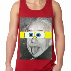 Bewild Cool Funny & Offensive Albert Sponge-stein Tank Top