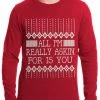 Bewild Holiday Prints All I'm Asking For Is You Thermal Shirt