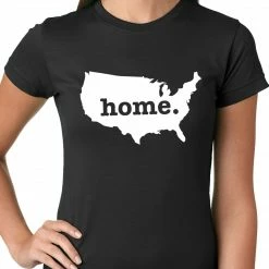 Bewild Cool Funny & Offensive America Is Home Girls T-shirt