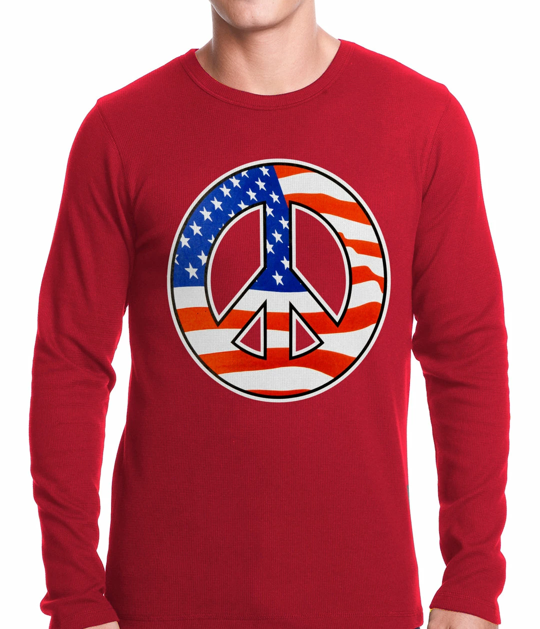 Bewild American Flag Peace Sign Thermal Shirt Nationality & Ethnic 5 Bewild American Flag Peace Sign Thermal Shirt Nationality & Ethnic