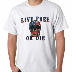 Bewild American Flag Skull - Live Free Or Die Mens T-shirt 21 Bewild American Flag Skull - Live Free Or Die Mens T-shirt