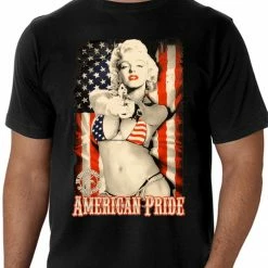 Bewild Cool Funny & Offensive American Pride Sexy Marilyn Monroe Men's T-Shirt