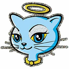 Bewild Cool Funny & Offensive Angel Kitty Girls T-Shirt