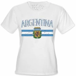 Bewild Argentina Vintage Flag International Girls T-Shirt