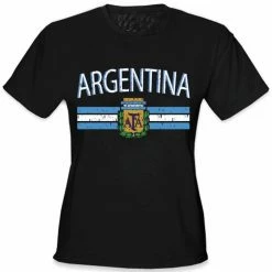 Bewild Argentina Vintage Flag International Girls T-Shirt