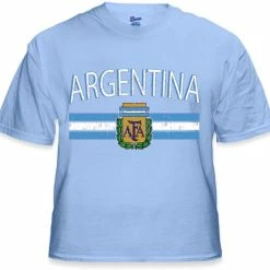 Bewild Argentina Vintage Flag International Mens T-Shirt