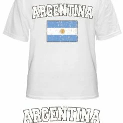 Bewild Argentina Vintage Flag International Mens T-Shirt