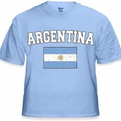 Bewild Argentina Vintage Flag International Mens T-Shirt