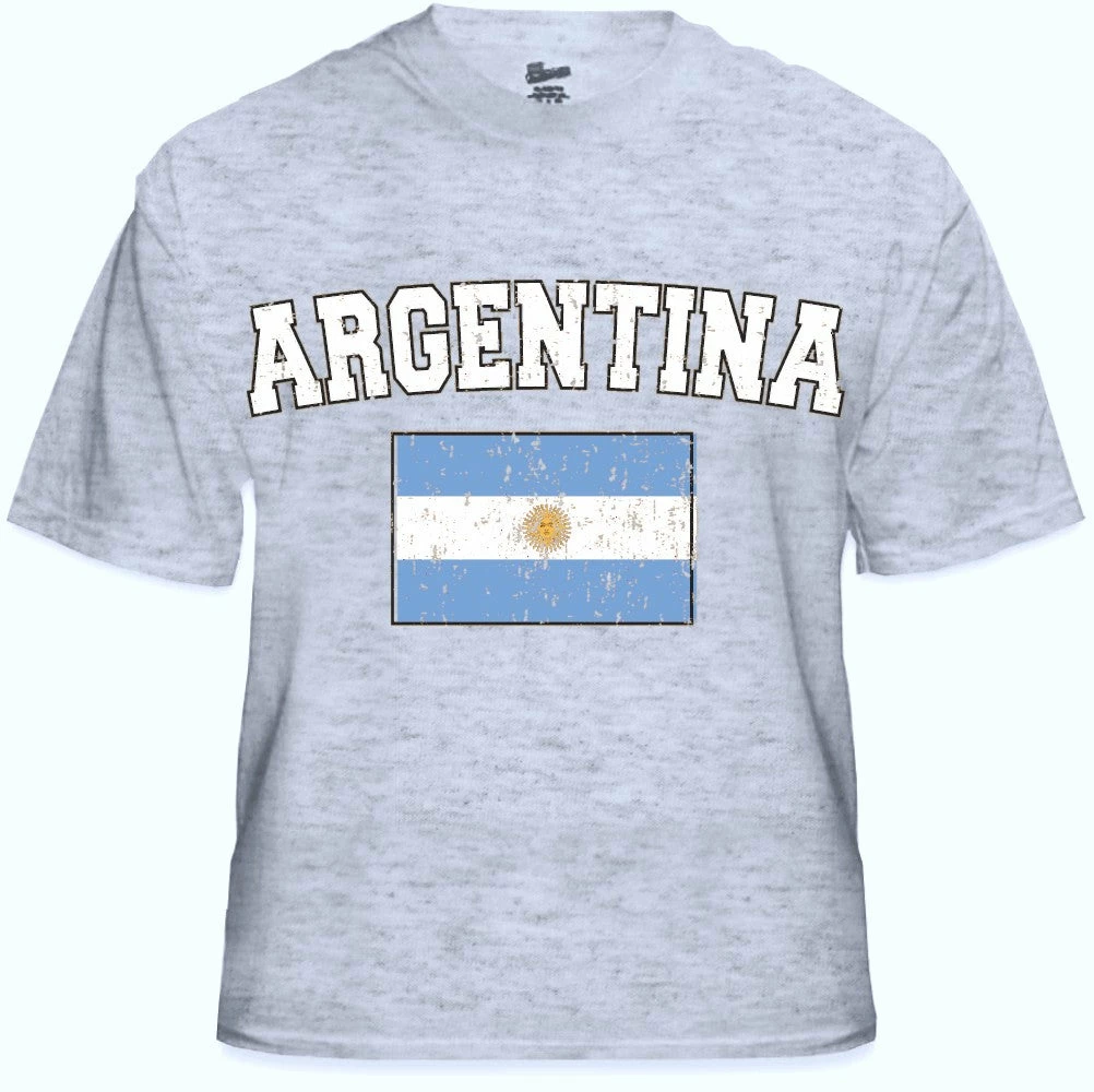 Bewild Argentina Vintage Flag International Mens T-Shirt 7 Bewild Argentina Vintage Flag International Mens T-Shirt