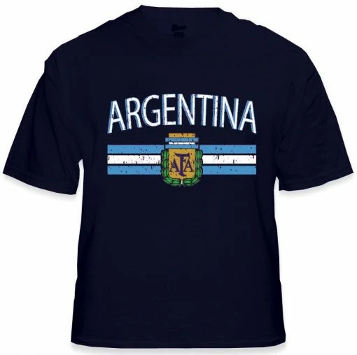 Bewild Argentina Vintage Flag International Mens T-Shirt