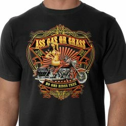 Bewild Ass Gas Or Grass Biker Shirt Biker Style