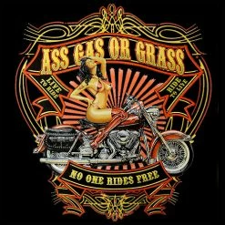 Bewild Ass Gas Or Grass Biker Shirt Biker Style