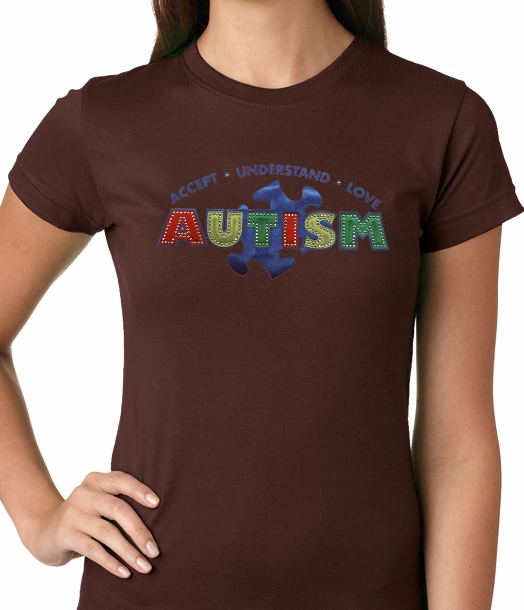 Bewild Autism Awareness - Accept, Understand, Love Ladies T-shirt 5 Bewild Autism Awareness - Accept, Understand, Love Ladies T-shirt