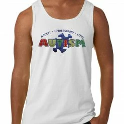 Bewild Positive Reinforcement Autism Awareness - Accept, Understand, Love Tank Top