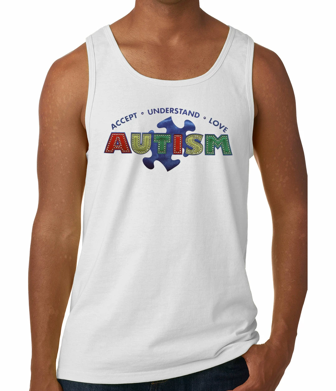 Bewild Positive Reinforcement Autism Awareness - Accept, Understand, Love Tank Top 3 Bewild Positive Reinforcement Autism Awareness - Accept, Understand, Love Tank Top