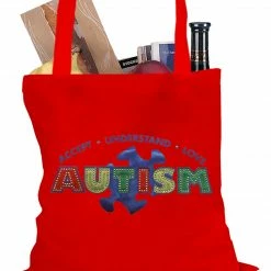 Bewild Autism Awareness - Accept, Understand, Love Tote Bag Positive Reinforcement