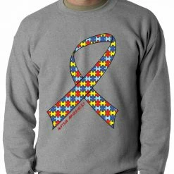 Bewild Autism Awareness Ribbon Crewneck Positive Reinforcement