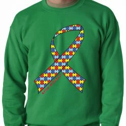 Bewild Autism Awareness Ribbon Crewneck Positive Reinforcement