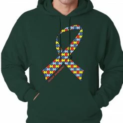 Bewild Positive Reinforcement Autism Awareness Ribbon Hoodie