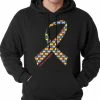 Bewild Positive Reinforcement Autism Awareness Ribbon Hoodie
